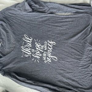 H&M Charcoal V-Neck Tee